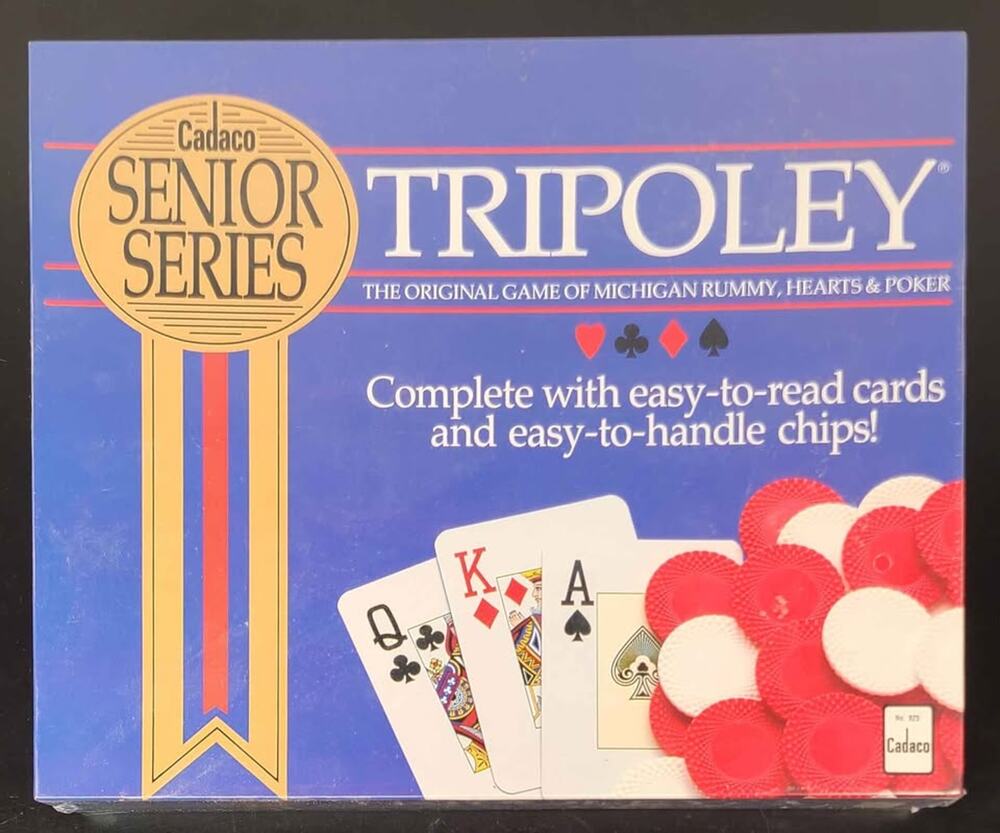 Vintage 1989 Cadaco Senior Series Tripoley, New, Sealed Game